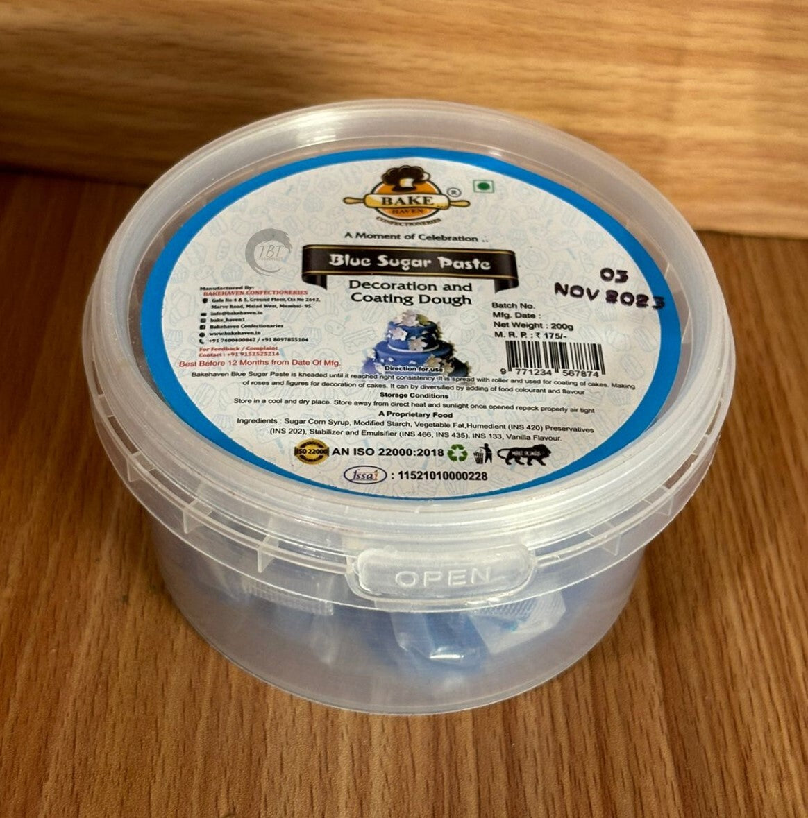 Bake Haven Fondant 200 GM - Blue