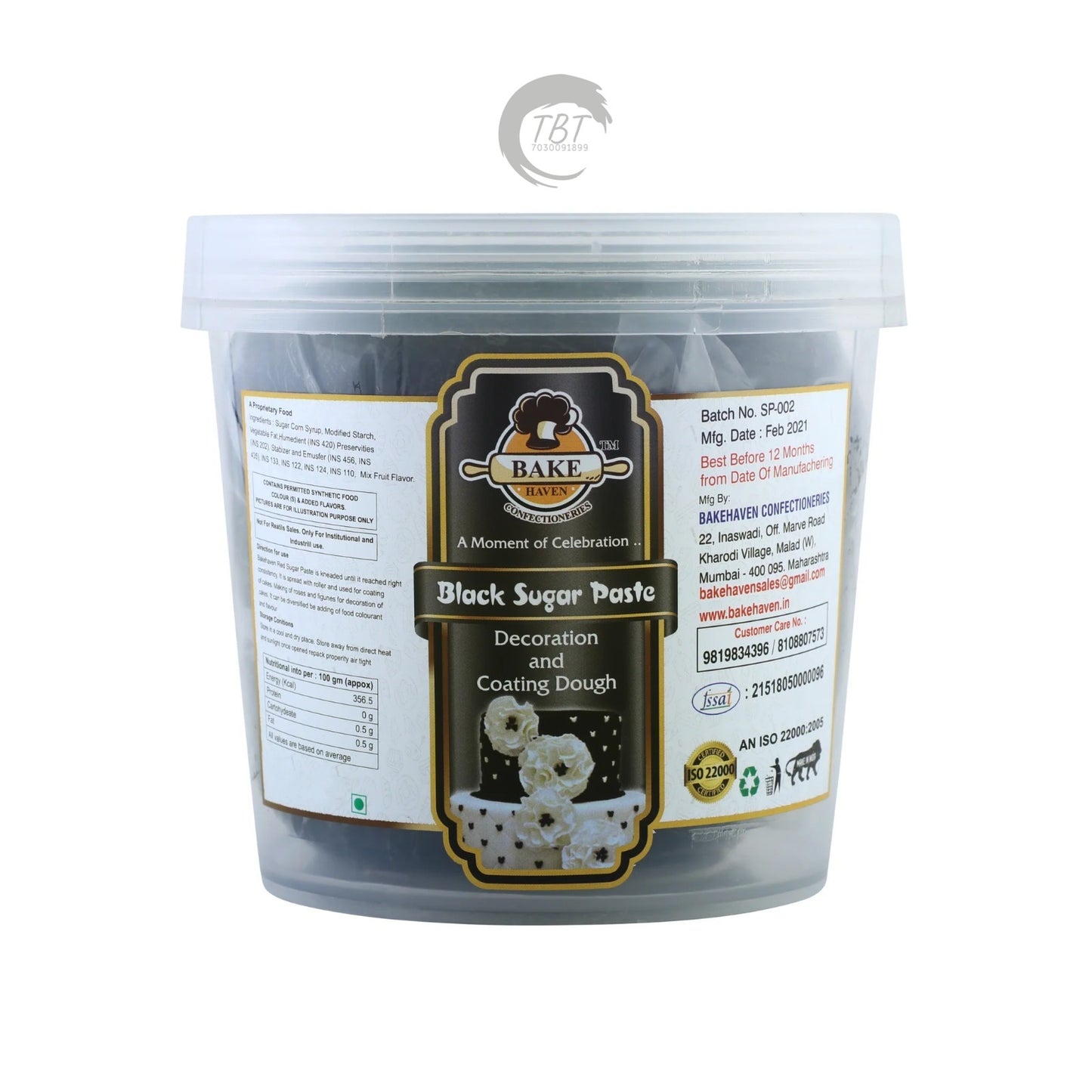 Bake Haven Fondant 1 KG -Black