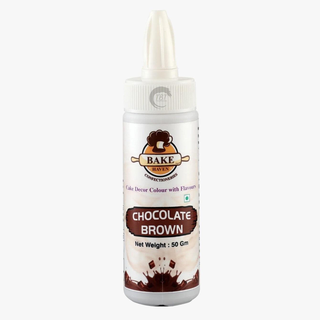 Bake Haven Edible Puff Spray Powder Color - Chocolate Brown (50 GM)