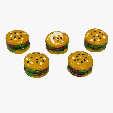 Burger Small Miniature Toy Set - Pack of 5 Piece