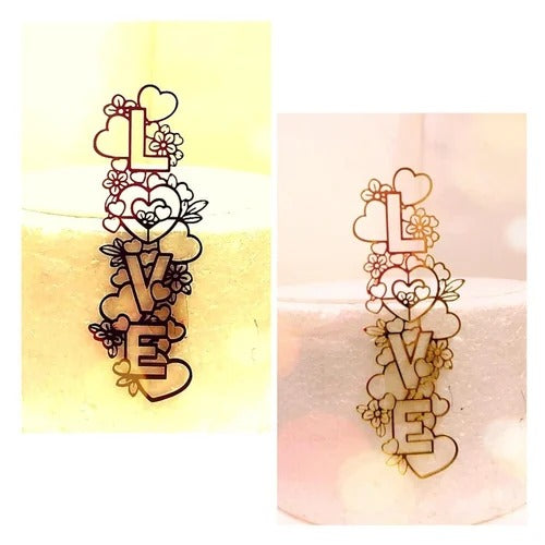 Love Acrylic Cake Topper #12