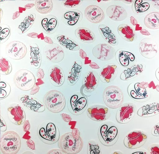 Happy Valentines Day Edible Pre-Cut Wafer Paper