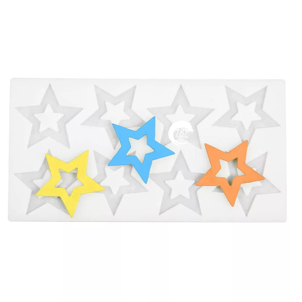 Star Shape Silicone Chocolate Garnishing Sheet Mold