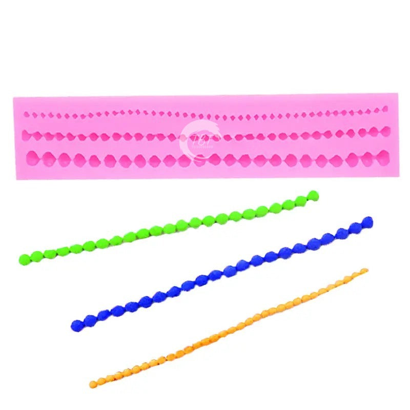 Bead Chains Silicone Fondant Mold