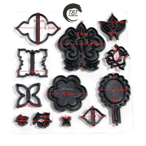 Mix Match Side Design Silhouette Fondant And Cookie Cutter Set
