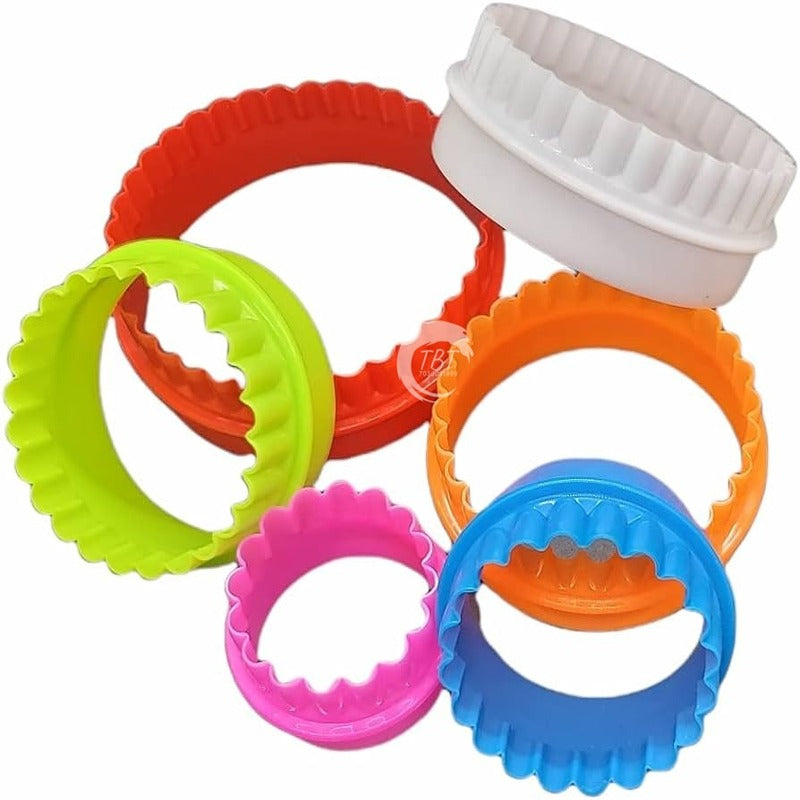 Double Sided Round Shape Plastic Cookie Cutter