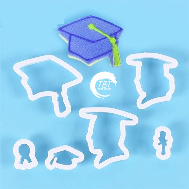 Doctorial Hat Plastic Cookie And Fondant Cutter