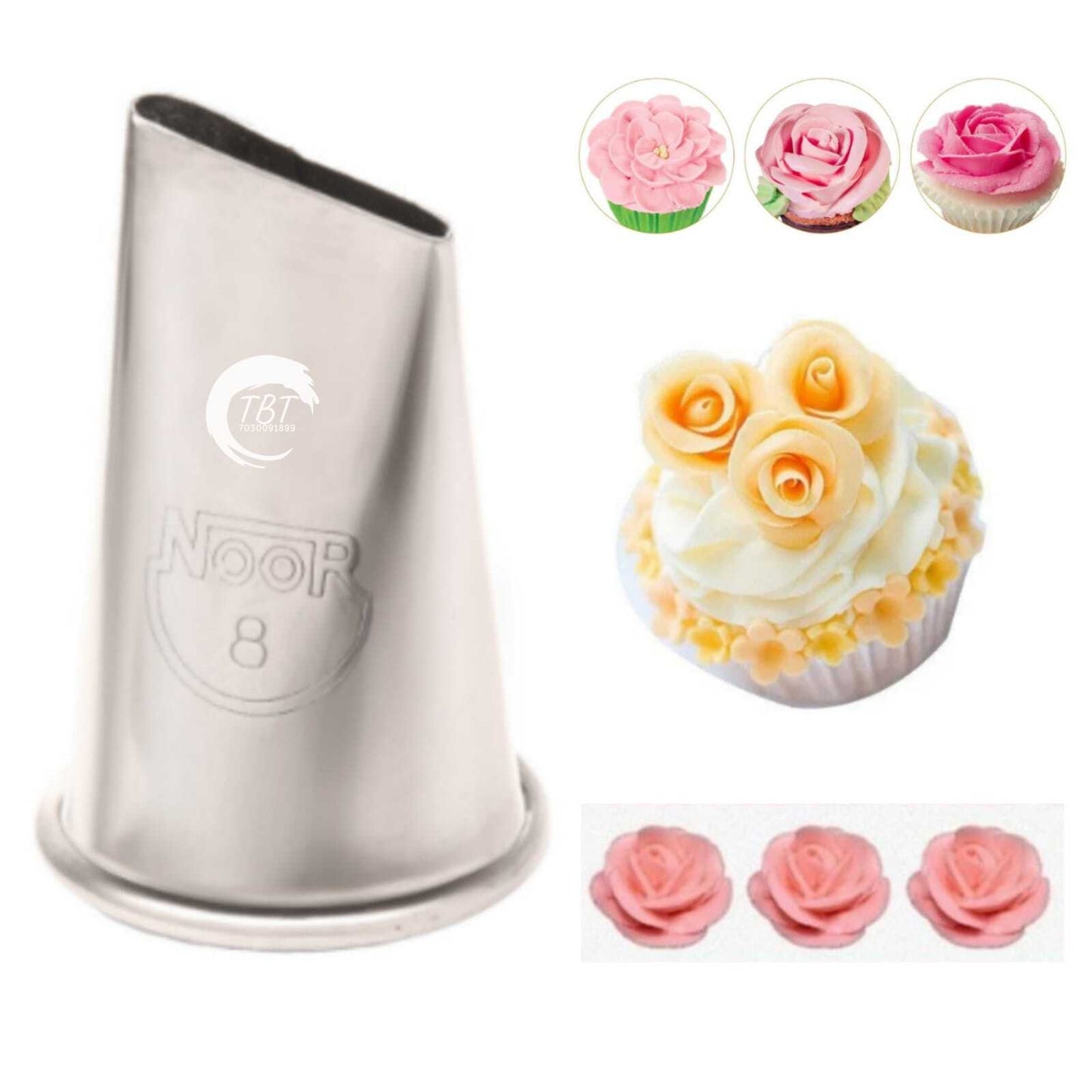 Noor Big Flower Icing Piping Nozzle - P 8