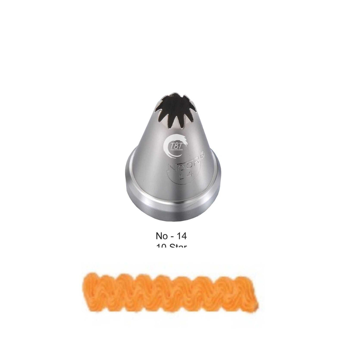 Noor Icing Piping 10 Star Nozzle - No14