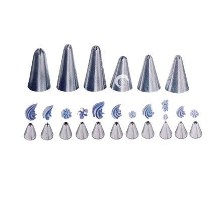 6 Pcs Open Star Nozzle Set