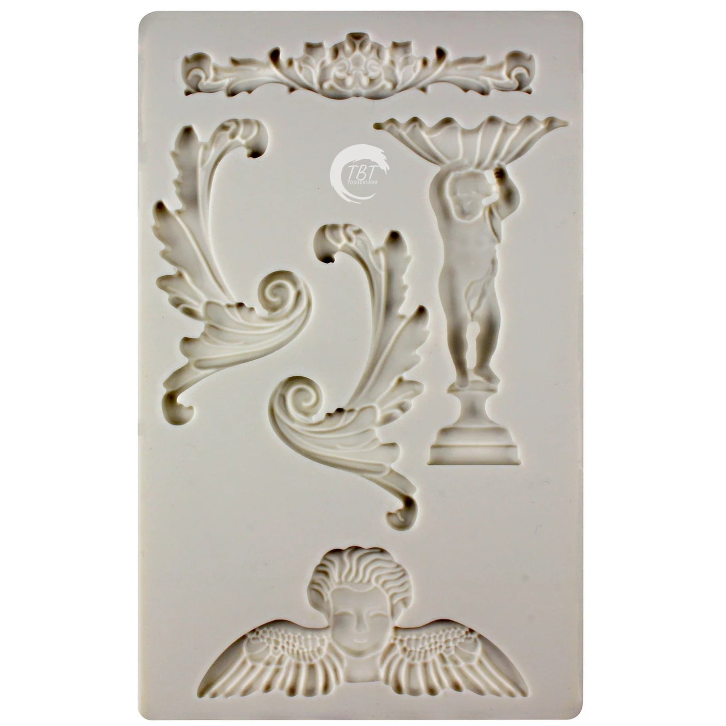 Cherubs Sculpture Silicone Fondant Mold