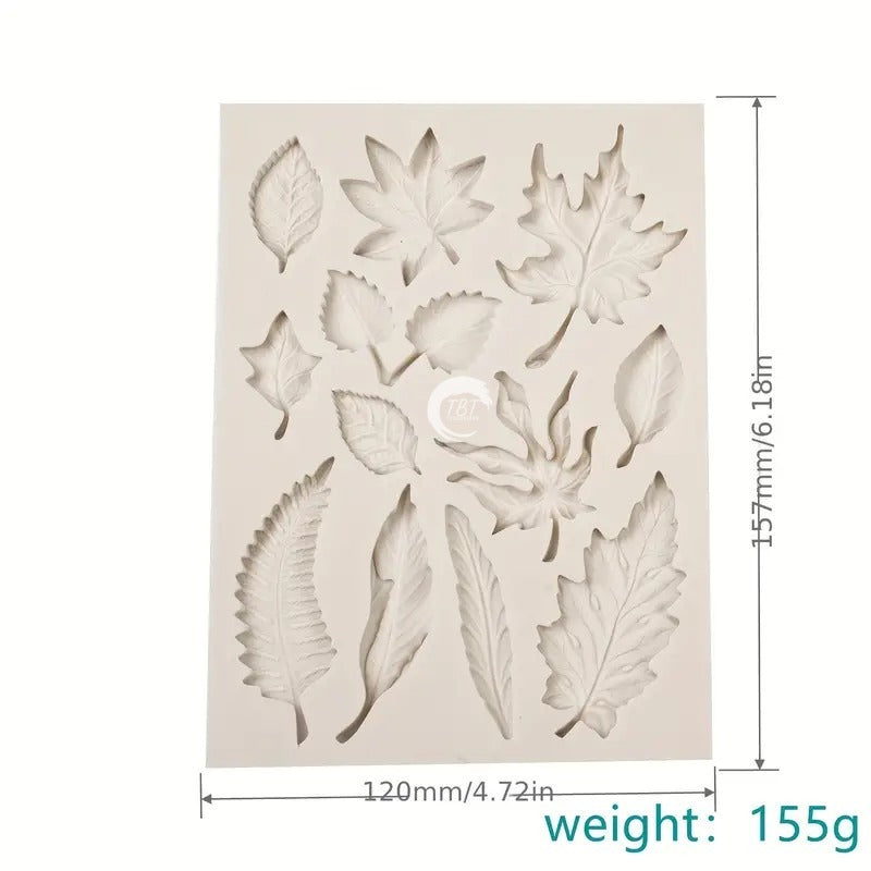 Tree Leaf Fondant Silicone Mold
