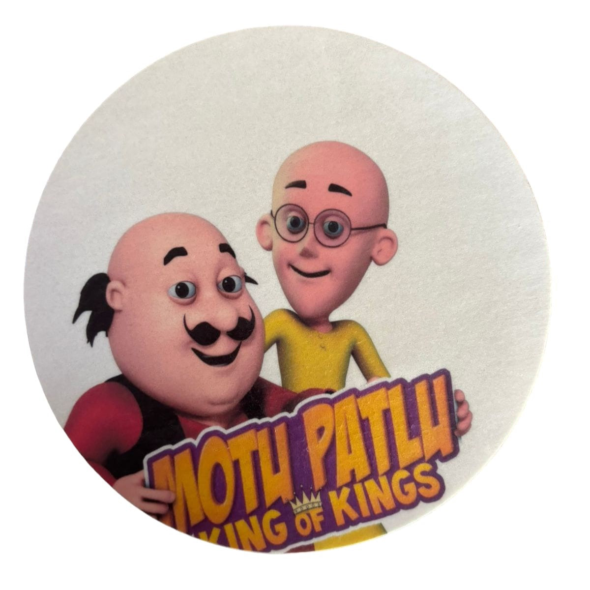 Motu Patlu Edible Round Precut Topper