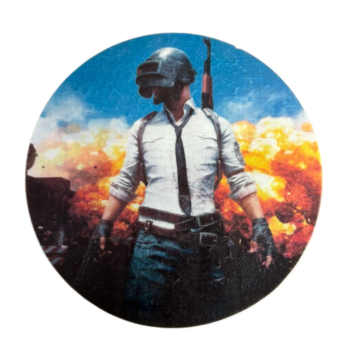 PUBG Edible Round Precut Topper