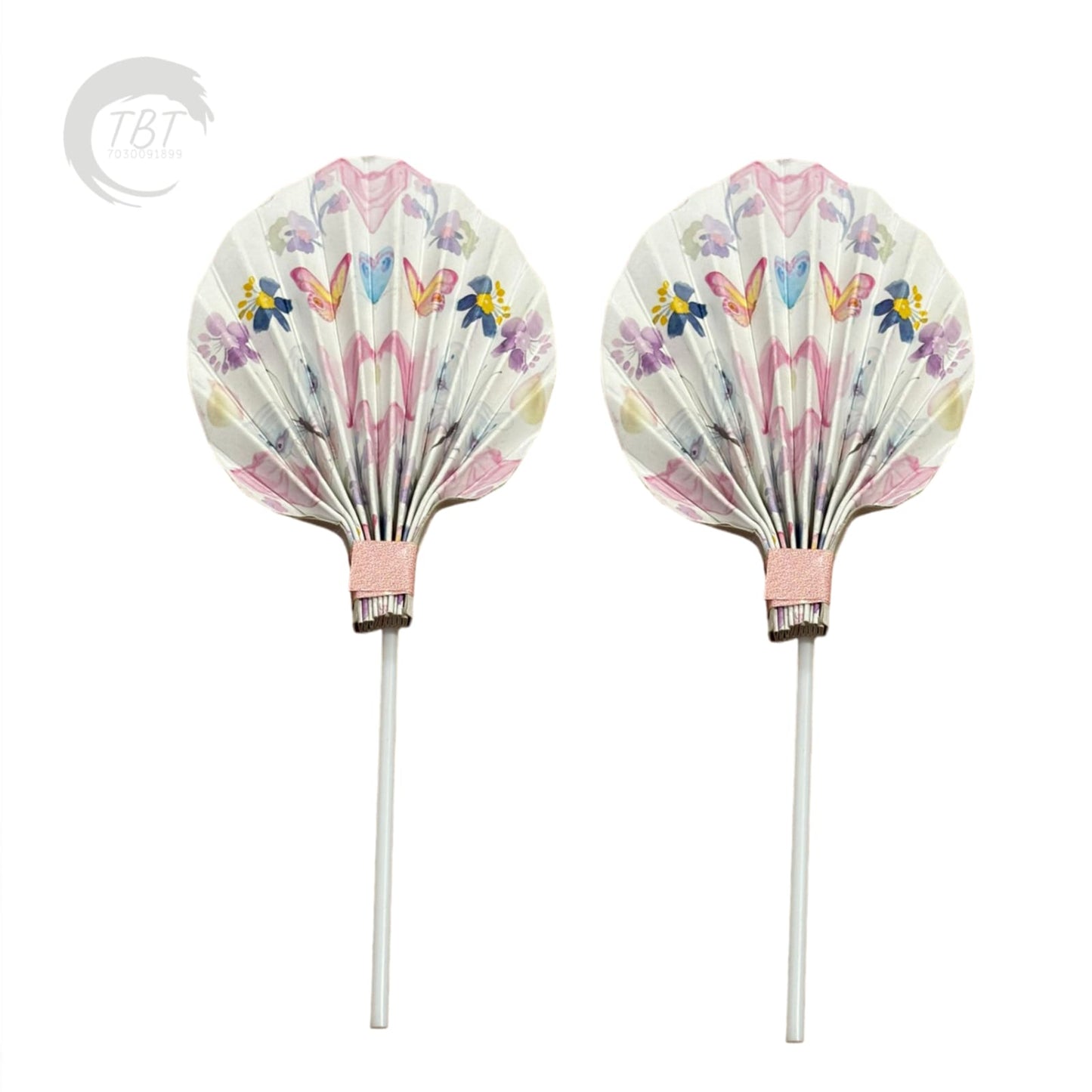 Paper Palm Leaf Cake Topper #10 (Set of 2)