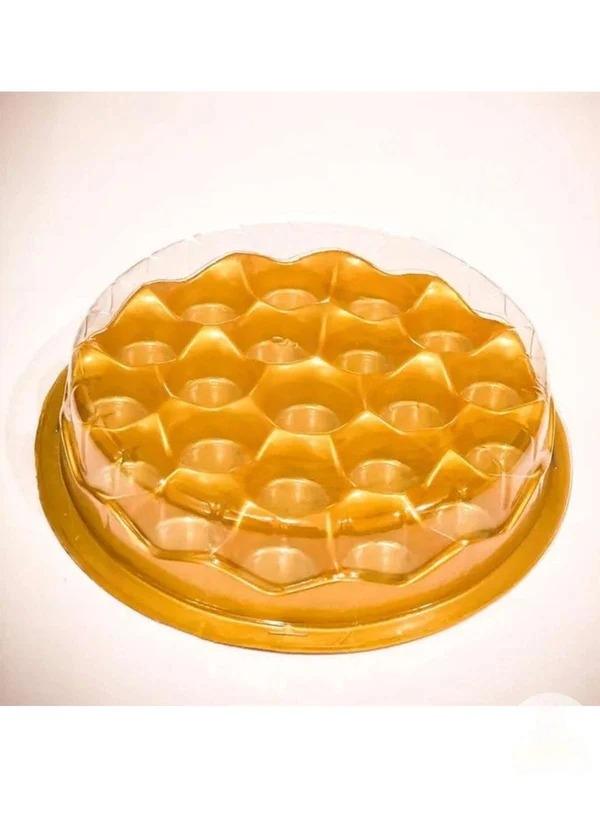 21 Cavity Modak Packing Round Shape Modak PVC Box