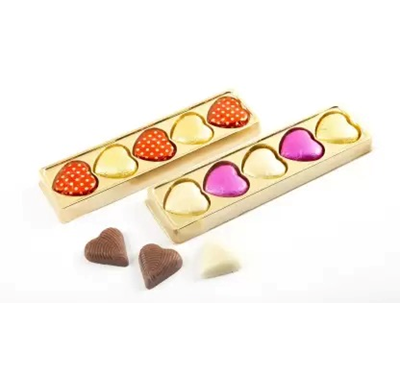 Valentine's Day Special Chocolate Box 5 Heart Cavity ( Pack Of 5 Pcs )