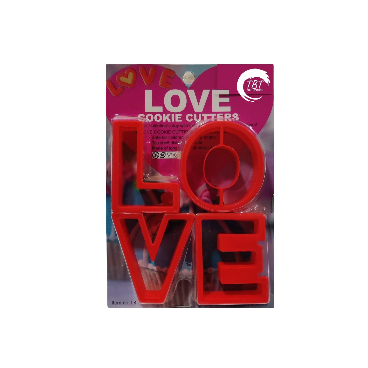 Valentines Love Cookie Cutters { Pack of 5 Piece }
