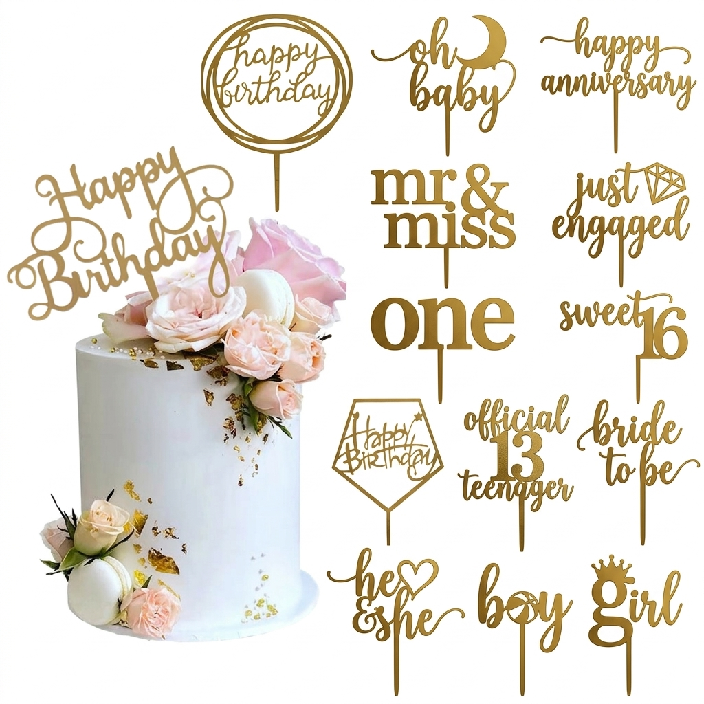 Acrylic Cake Toppers