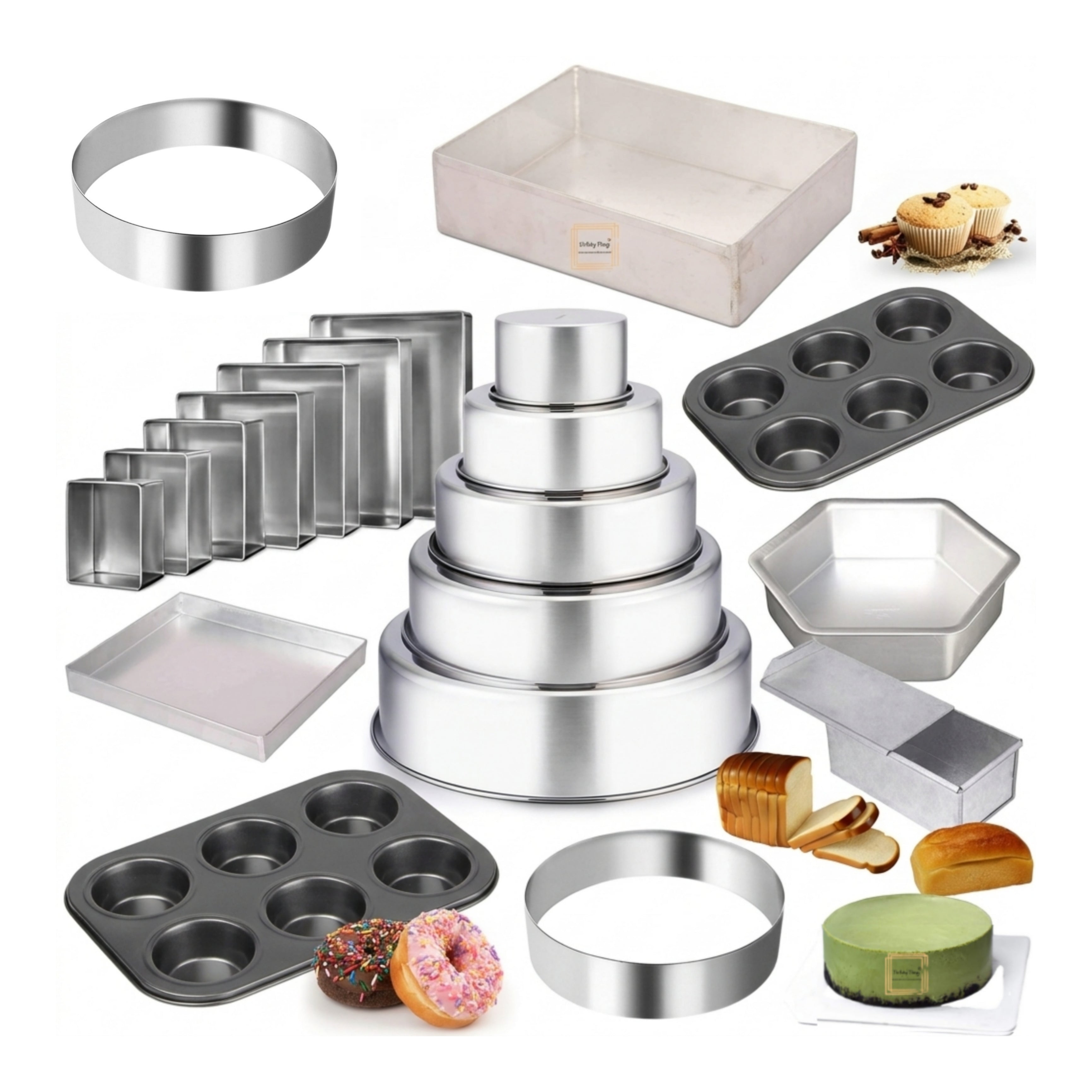 Aluminium / Springfoam Cake Tins – The Baking Therapy