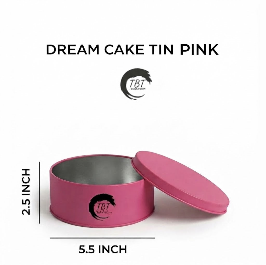 Pink Dream Cake Tin 5.5x2.5 Inch