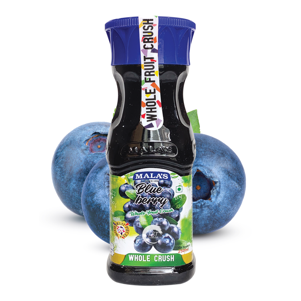 Malas Blueberry Whole Fruit Crush - 250ml