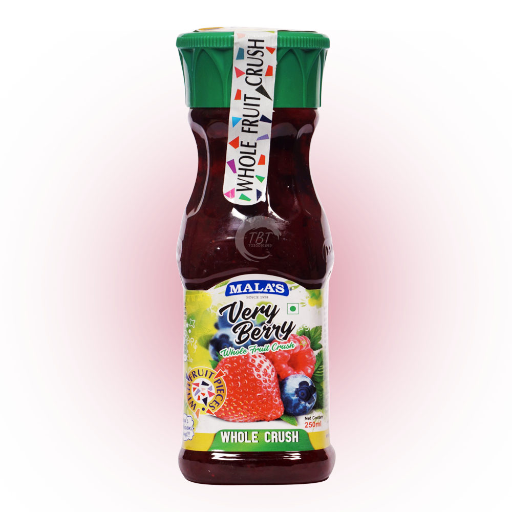 Mala's Very Berry Whole Fruit Crush - 250ml