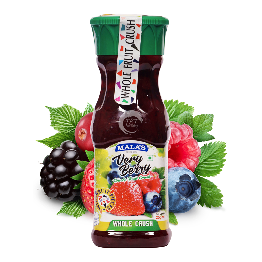 Mala's Very Berry Whole Fruit Crush - 250ml
