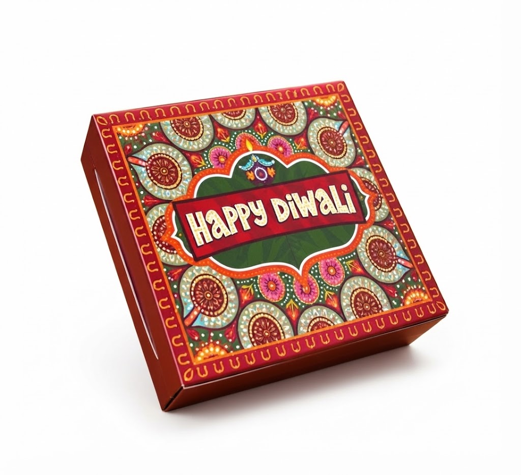 1 Brownie Diwali Hamper Box (3/3/1.75 inch) pack of 10Pcs