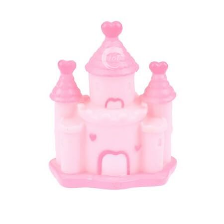 Pink Blue 3D Princess Castle Cake Toy Topper - 1 Piece