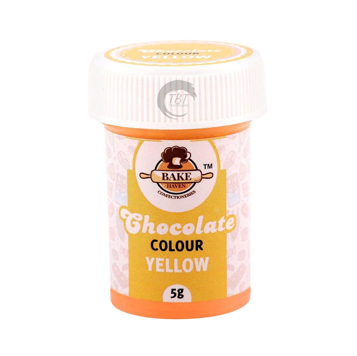 Bake Haven Chocolate Powder color 5 GM - Yellow