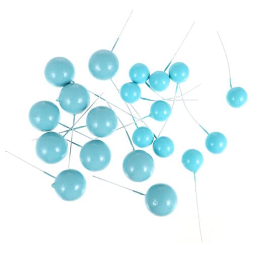 20Pcs Sky Blue Faux Ball Cake Decoration