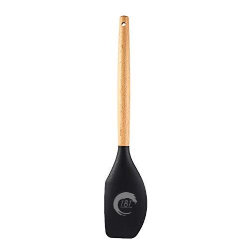 Full Wooden Handle Silicone Spatula