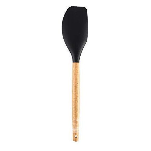 Full Wooden Handle Silicone Spatula
