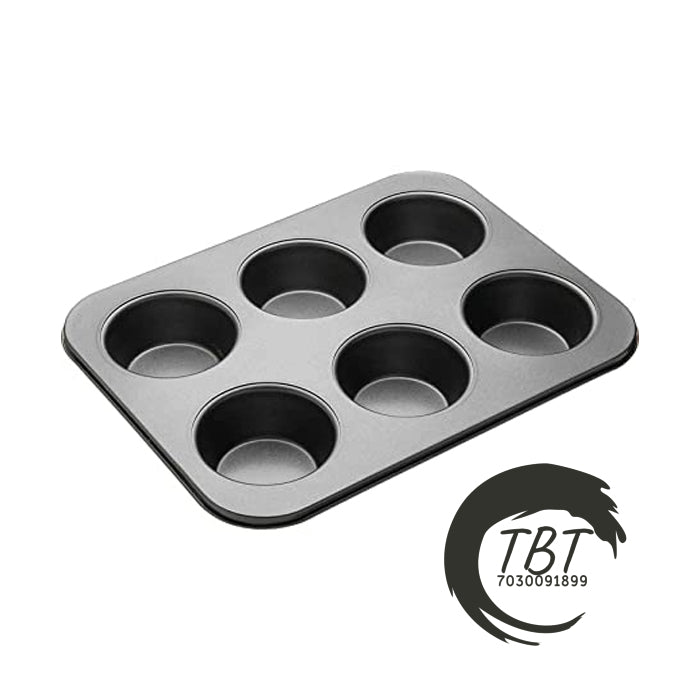 Carbon Steel Muffin/Cupcake Tray - 6 Slot