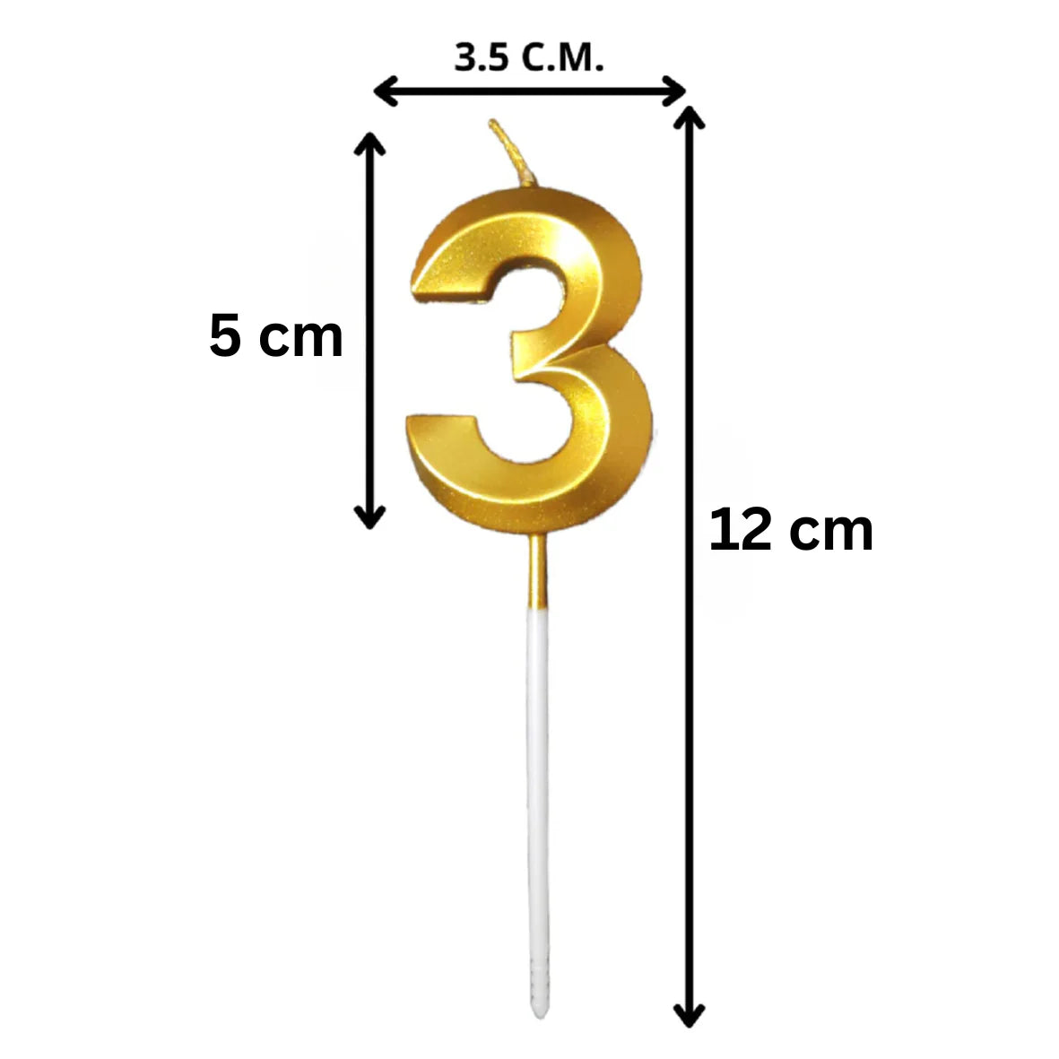 3 Three Golden Number Candle