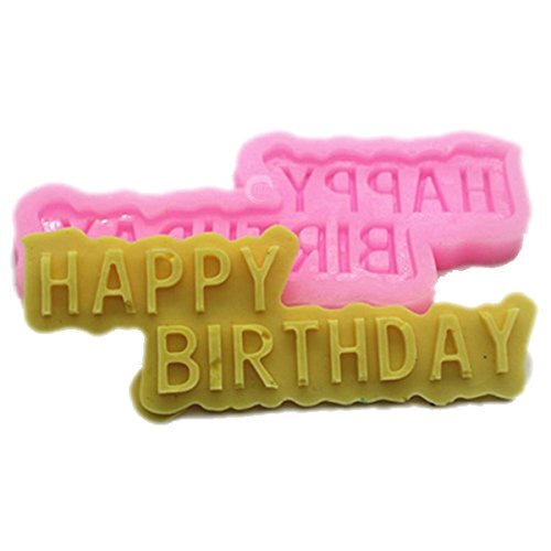 Happy Birthday Silicone Fondant Mold