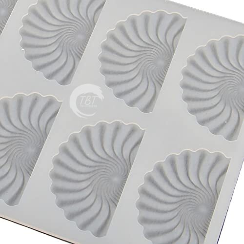 Ruffle Fan Silicone Chocolate Garnishing Sheet Mold