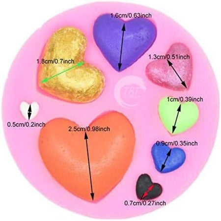 Heart Shape Chocolate Silicone Mold