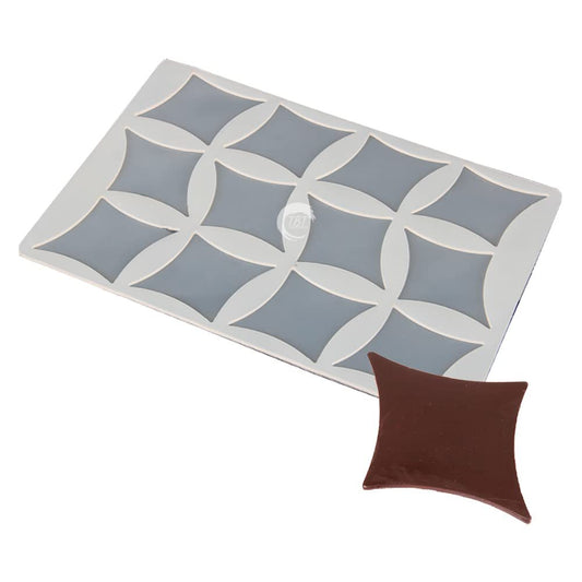 Square Diamond Shape Silicone Chocolate Garnishing Sheet Mold