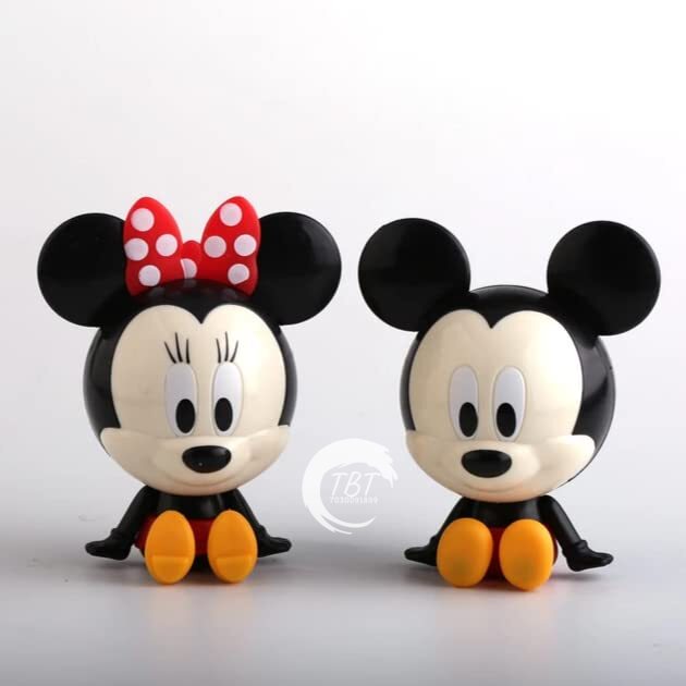 Cute Mickey Minnie Mouse Cake Topper Toys Set