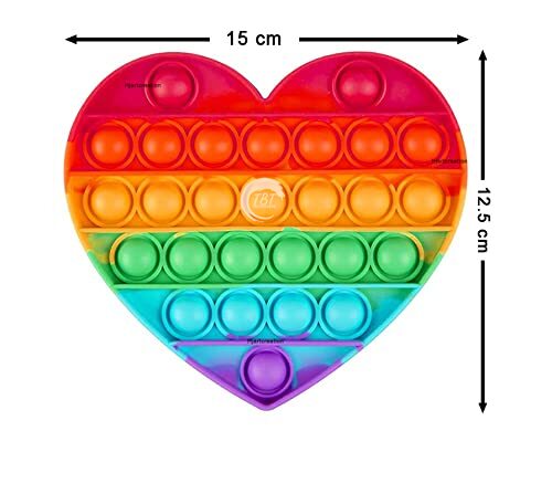 Heart Pop It Push pop Bubble Toy/Silicone Chocolate Mold