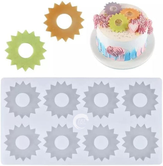 Sunflower Shape Silicone Garnishing Sheet Mold
