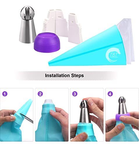 Stainless Steel Balloon Russian Flower Icing Piping Nozzle