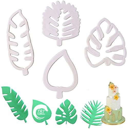 Tropical Leaf Cookie And Fondant Cutter Set