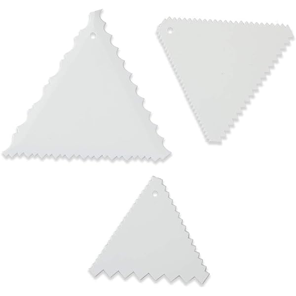 3 Pcs Cake Scraper