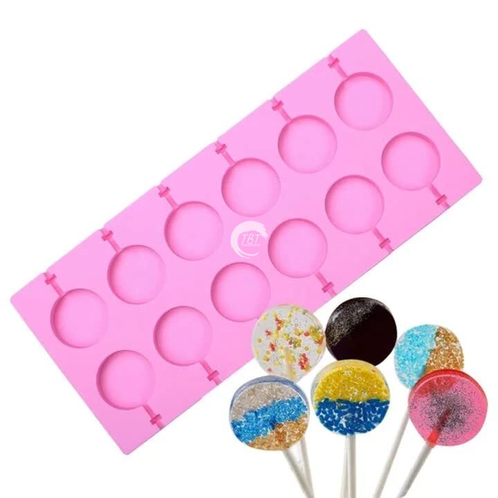 12 Cavity Silicone Lollipop Candy Mold