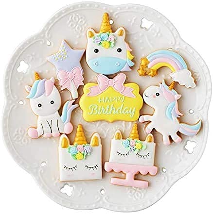 8 Pcs Multiple Unicorns Fondant And Cookie Cutter
