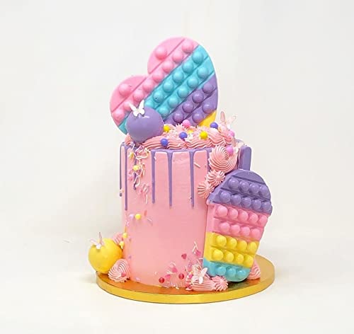 Heart Pop It Push pop Bubble Toy/Silicone Chocolate Mold