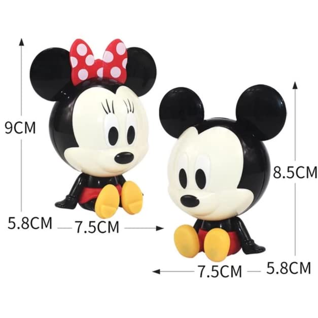 Cute Mickey Minnie Mouse Cake Topper Toys Set